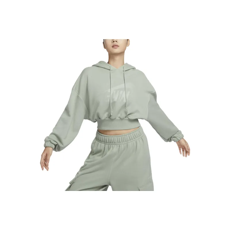 Nike Sportswear Women's Oversized Cropped French Terry Pullover Hoodie-0