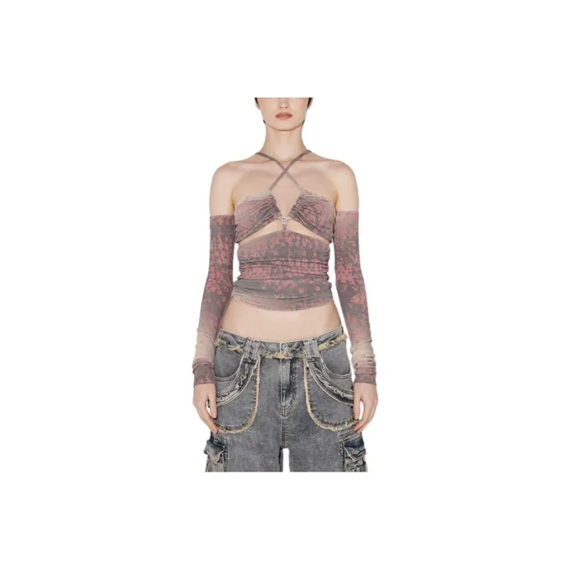 Misbhv X Esther Yu Yu Shuxin Co-authored Series Camisoles Women's Pink Purple-0