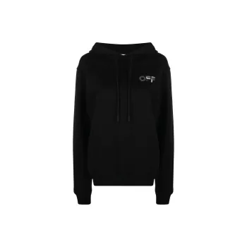 OFF-WHITE Arrow Motif Drawstring Hoodie