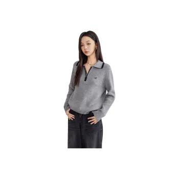A21 Knitwear Women's Medium Heather Gray