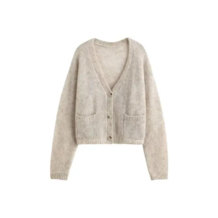 Miss Ha Ya Knitwear Women's Baby Cashmere Beige-0