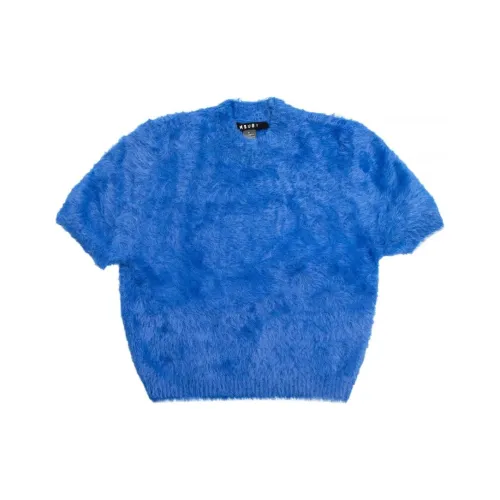 Ksubi Cyber Knit Short Sleeve Top 'Blue'