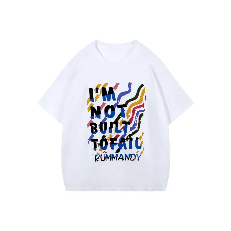 RUMMANDY Drop Shoulder Sleeve T Shirt Unisex-3