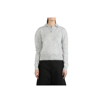 AMOMENTO Polo collar Jumper