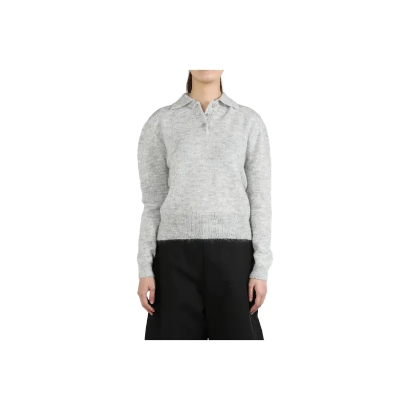 AMOMENTO Polo collar Jumper-0