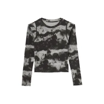 【dme】 T Shirt Women's Black Gray