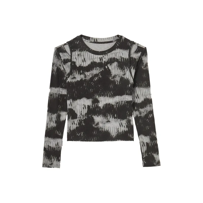 【dme】 T Shirt Women's Black Gray-0