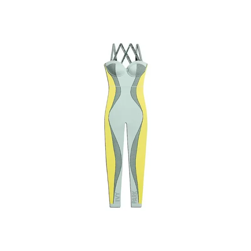 Adidas Ivy Park Knit Catsuit Green Tint/Dark Green/Yellow Tint-0
