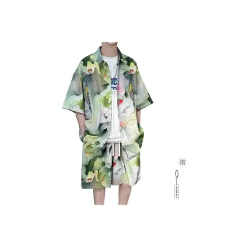 NOAHGIGI Shirt Matching Set Unisex Blue