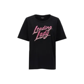DSQUARED 2 Leading Lady Printed Crewneck T Shirt