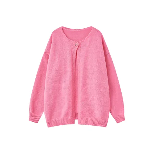 XUANSHU Knitwear Women's Raspberry Red