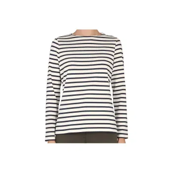 SAINT JAMES Striped Long Sleeved T Shirt