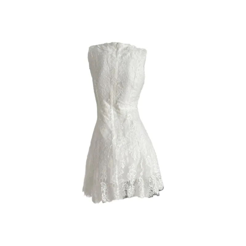 BEAUTIFUL CONFESSION Sleeveless Dress Women's White-1