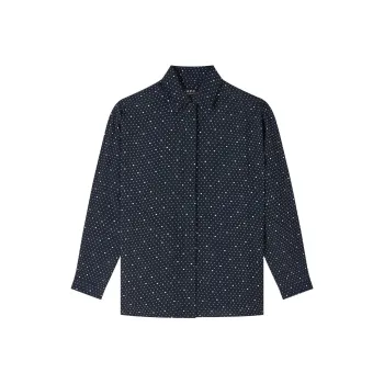 A.P.C Polka Dot Long Sleeved Shirt
