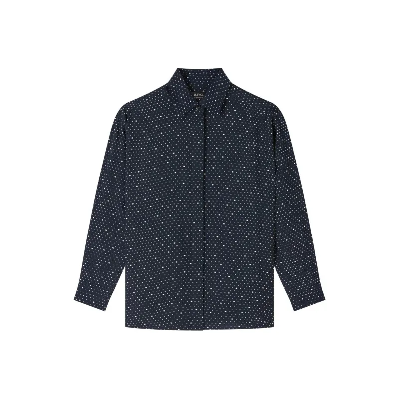 A.P.C Polka Dot Long Sleeved Shirt-0
