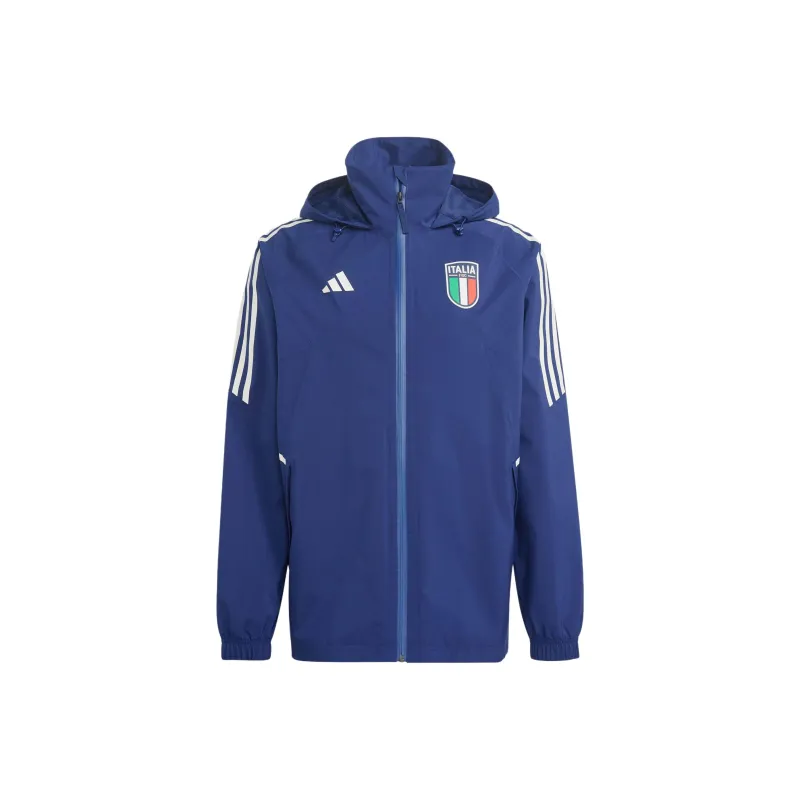 Adidas PerformanceItaly CONDIVO 22 RAIN JACKET Soccer Jerseys Men's Dark Blue-0