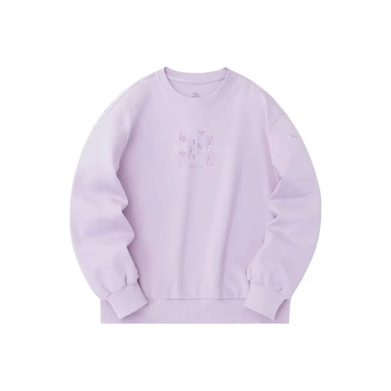 ANTA Variety Training Collection Sweatshirts Women's Wisteria Flower Purple-0