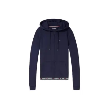 Tommy Hilfiger Logo Tape Hoodie Hoodies Jackets & Coats Women's Blue