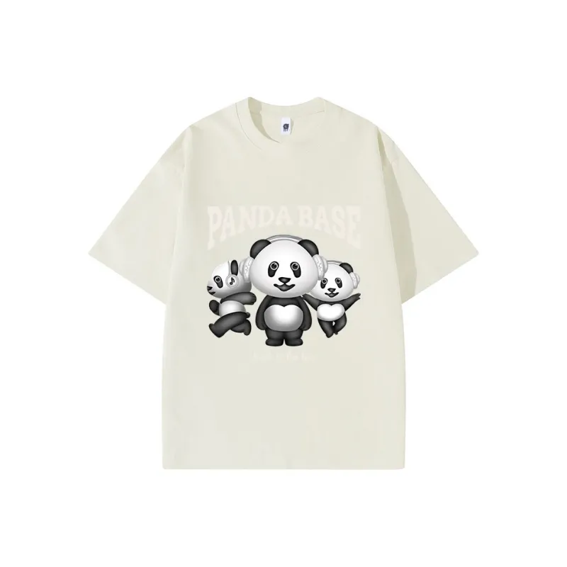 PANDA BASE T Shirts Women's-2