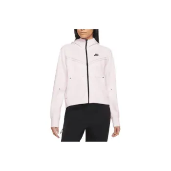 Nike Sportswear Women's Tech Fleece Full Zip Hoodie Pearl Pink/Black