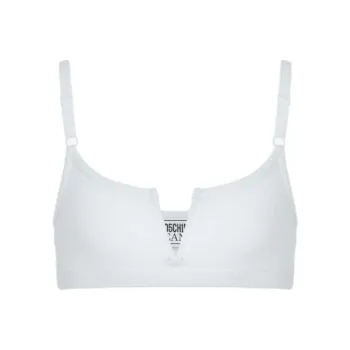 MOSCHINO Split neck Ribbed Bra