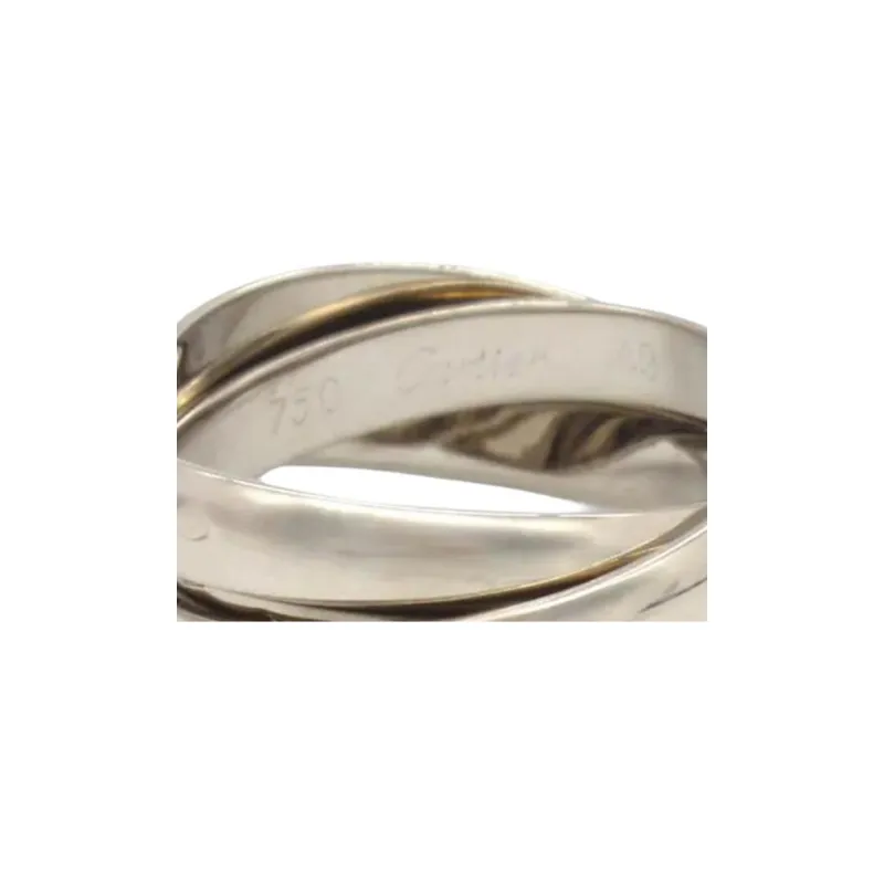 Cartier 2010s 18K White Gold Trinity Ring-2