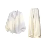 Clothing Sets (White Shirt+Apricot Pants)