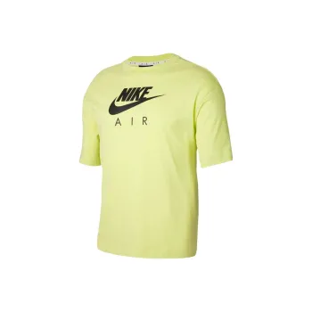 Nike Drop Shoulder Sleeve T Shirt Women's Yellow Green