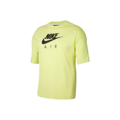 Nike Drop Shoulder Sleeve T Shirt Women's Yellow Green