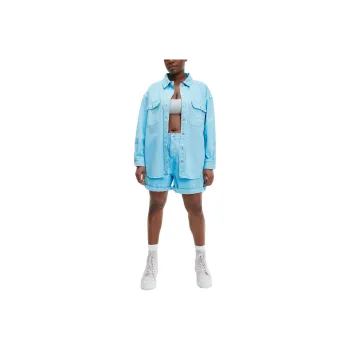 CALVIN KLEIN Jackets Coats Women's Neon Aqua Green