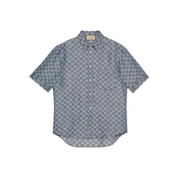 GUCCI Gg Linen Jacquard Shirt