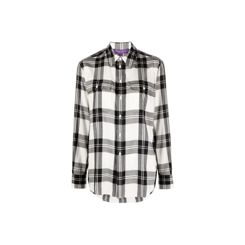 Ralph Lauren Collection Darleen Plaid Flannel Shirt-0