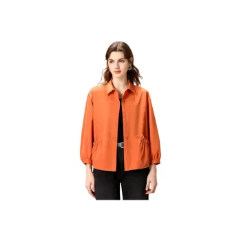 FENHONGMALI Shirt Women's Orange