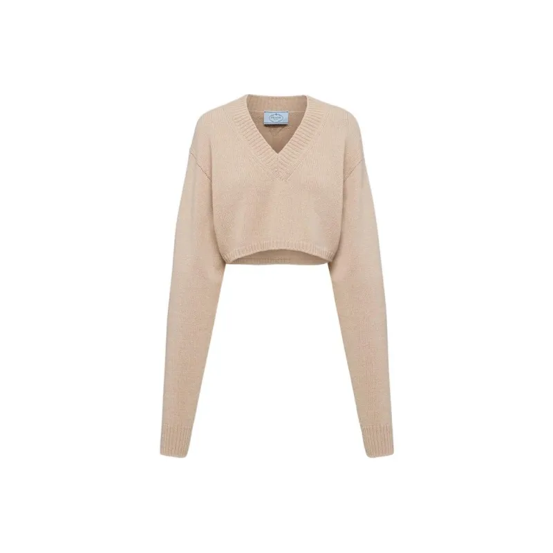 PRADA FW22 Sweater Women's Camel Brown-0