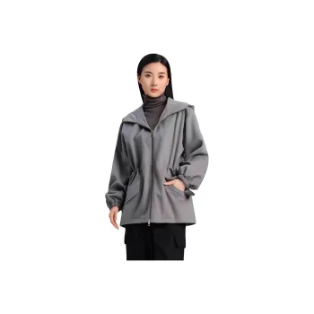 Blood Glitter Jackets Coats Women's Gray