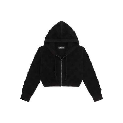 SMFK X Wonderland Sweatshirts Women's Midnight Black