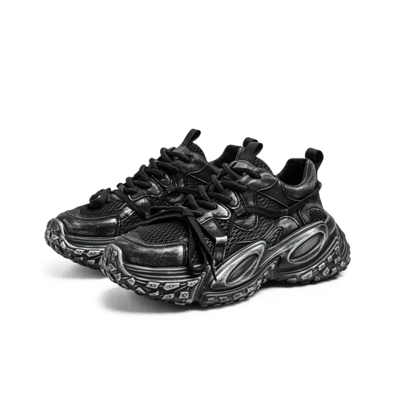 HACKBUTEER Low Top Chunky Sneakers Men's Box Included-8