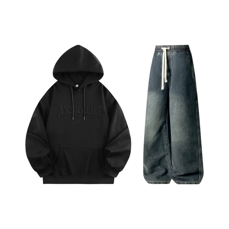 A.X.S.K Sweatshirt Sets Unisex-36