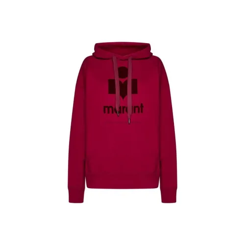 ISABEL MARANT ETOILE Dulce Floral Printed Knot Detailed Mini Dress Sweatshirts Women's Burgundy