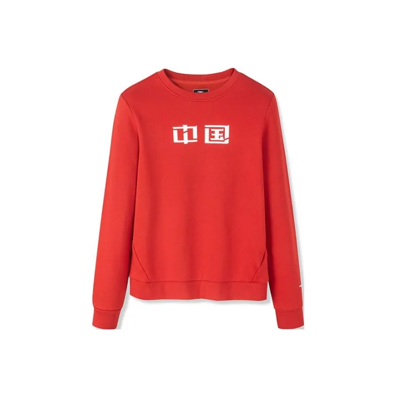 ANTA Variety Training Collection Sweatshirts Women's Red-0
