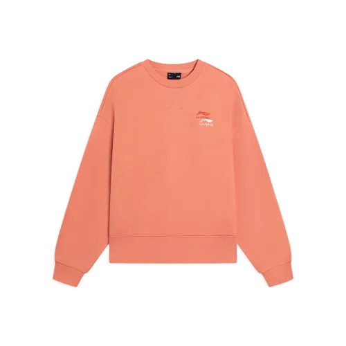 LINING Sports Life Collection Sweatshirts Women's Sand Orange