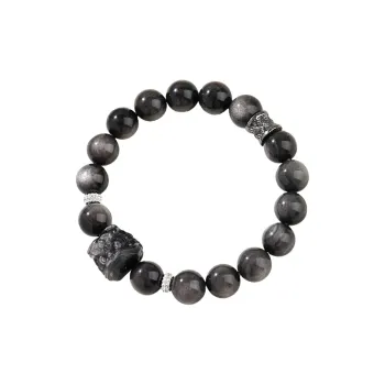 ZUIWENGLANGYASHANWENCHUANG Obsidian Bracelets Unisex