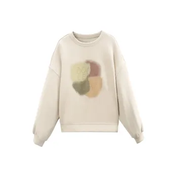 A Paradise For Awakening Sweatshirt Women's Milk Tea