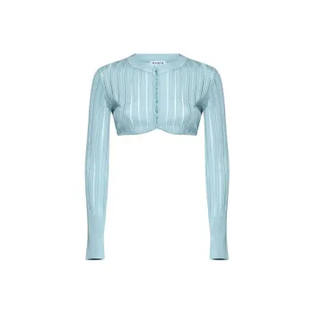 Alaia Crinoline Cropped Cardigan