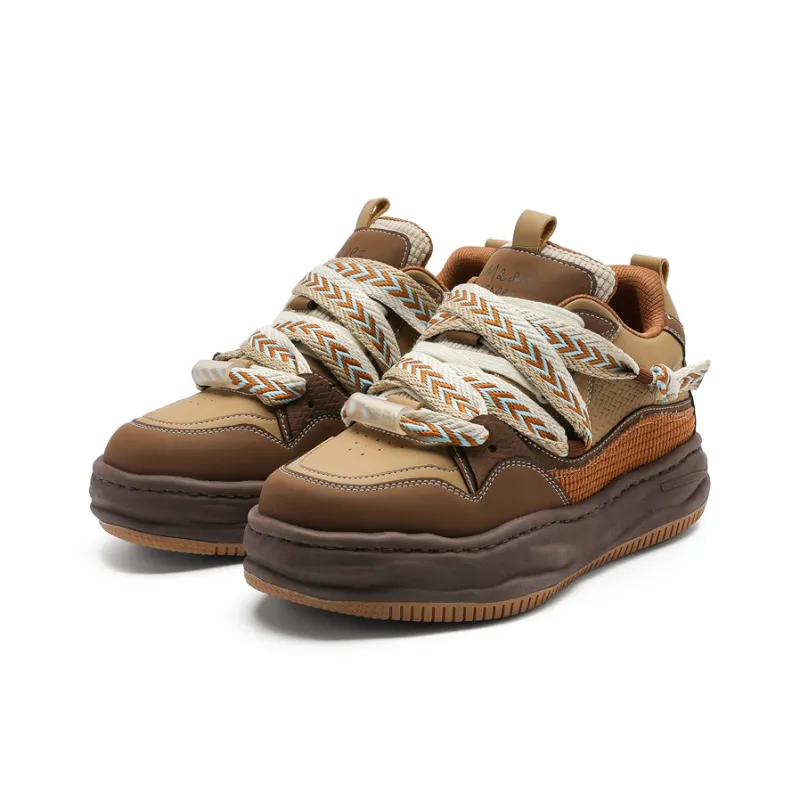 ACEMICKY Cushioning, Slip Resistant, And Abrasion Resistant Low Top Casual Shoes Men's Brown-2