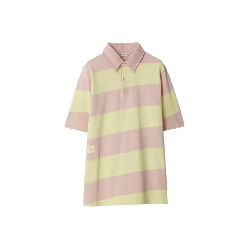 Burberry Striped Short Sleeved Polo Shirt-0