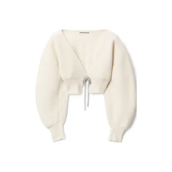 Alexander Wang V Neck Cropped Cardigan