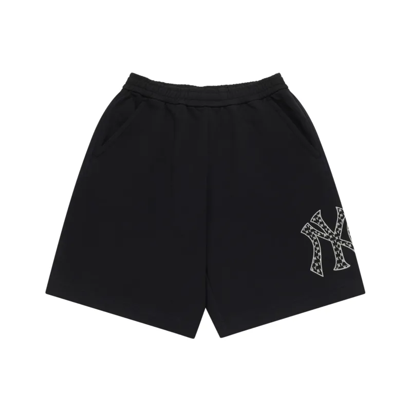 MLB MONOGRAM Reading Collection Casual Shorts Unisex Black-0