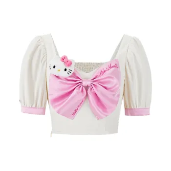 13 DEMARZO x Hello Kitty T Shirt Women's Beige