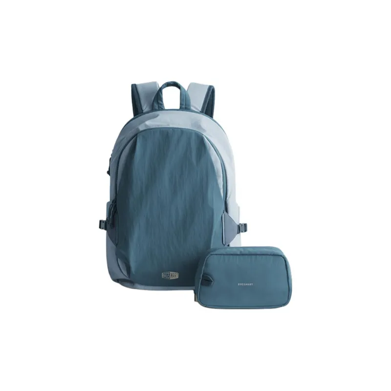 BAGSMART Nylon Light Travel Backpack Laptop Bag Medium Size Unisex Orange/Gray-7